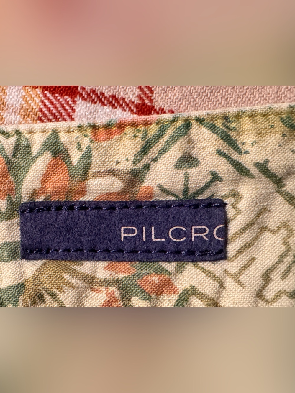 Anthropologie Pilcro The Wanderer Pants 31 Green Floral Patchwork Low Rise Boho - Picture 9 of 16